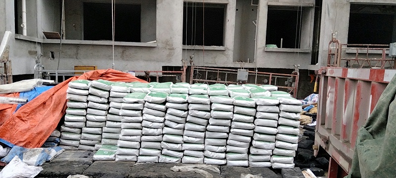 粘結砂漿送貨現場 粘結砂漿送貨現場