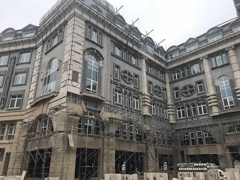 eps裝飾線條安裝現場 eps裝飾線條安裝現場