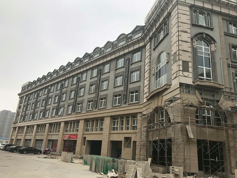 外墻真石漆粗膩子 施工現場 外墻真石漆粗膩子 施工現場